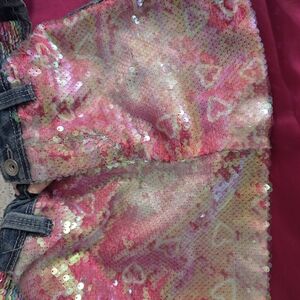 Squeeze Pink and Multicolor Sequin Kids Matching Set